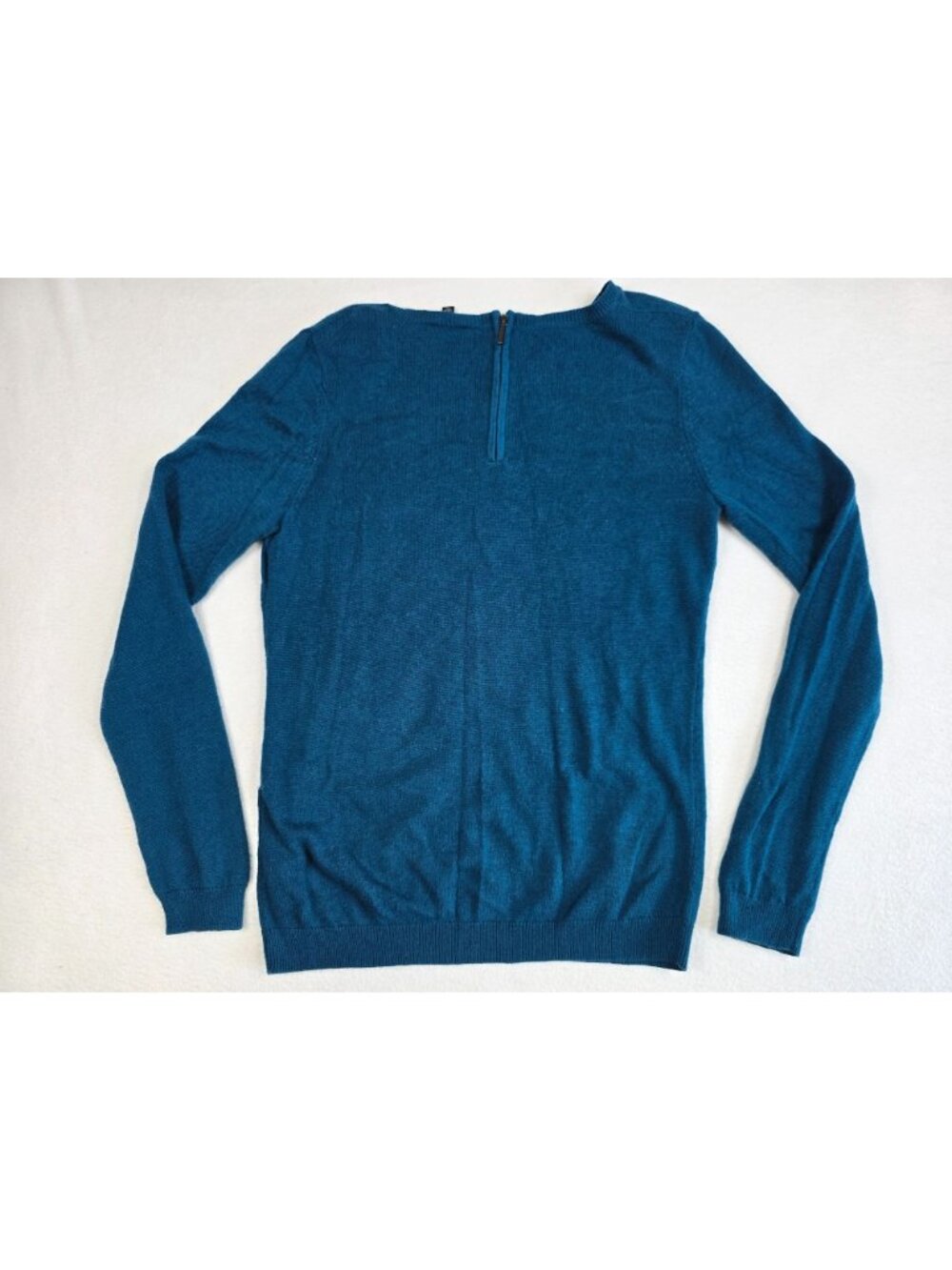 Talbots Petites Hedgehog Lightweight Kawaii Sweater Small Blue Wool Blend - Picture 4 of 5
